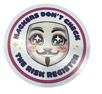 hackers don't check the risk register sticker